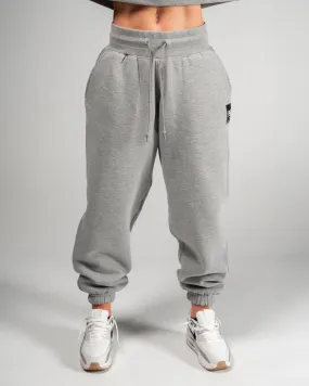 WOMENS OVERSIZED SWEATPANTS - HEATHER GREY