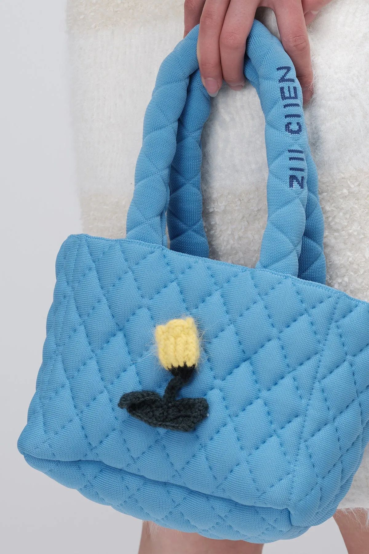 ZI II CI IEN| Blue Tulip Checked Toast Bag